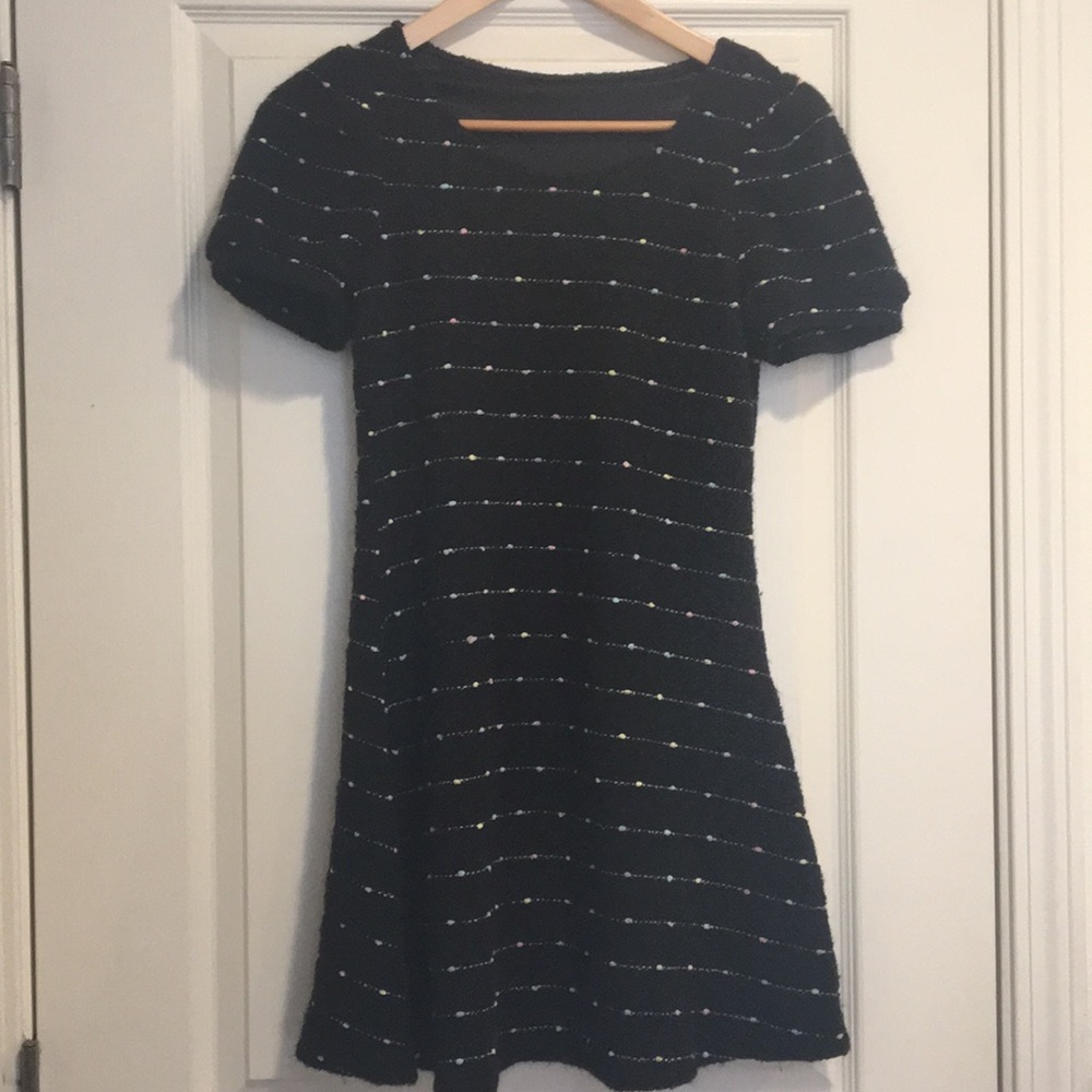 cute black wool dress